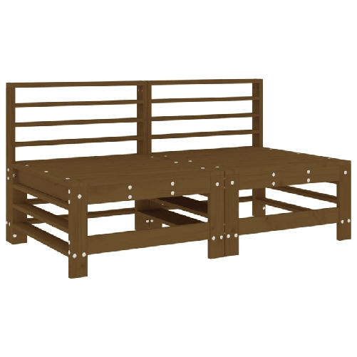 vidaXL-Divani-Centrali-con-Cuscini-2pz-in-Legno-Massello-di-Pino-Miele