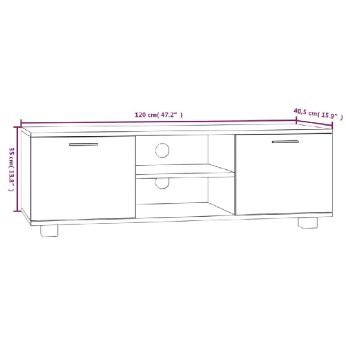 Mobile-TV-Rovere-Fumo-120x405x35-cm-in-Legno-Multistrato