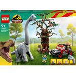 LEGO Jurassic Park 76960 La Scoperta del Brachiosauro, Set con Grande Dinosauro Giocattolo e Jeep Wrangler da Costruire