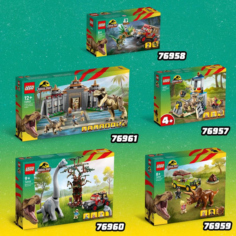 LEGO-Jurassic-Park-76960-La-Scoperta-del-Brachiosauro-Set-con-Grande-Dinosauro-Giocattolo-e-Jeep-Wrangler-da-Costruire