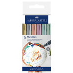 Faber Castell Faber-Castell 160706 evidenziatore 6 pz Tipo di punta Rame, Oro, Verde, Viola, Argento