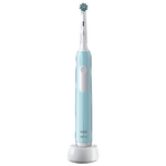 Braun Oral-B Pro 1 Cross Action Adulto Spazzolino rotante Blu, Bianco