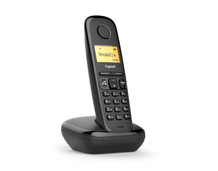 Gigaset-A270A-Telefono-analogico-DECT-Identificatore-di-chiamata-Nero