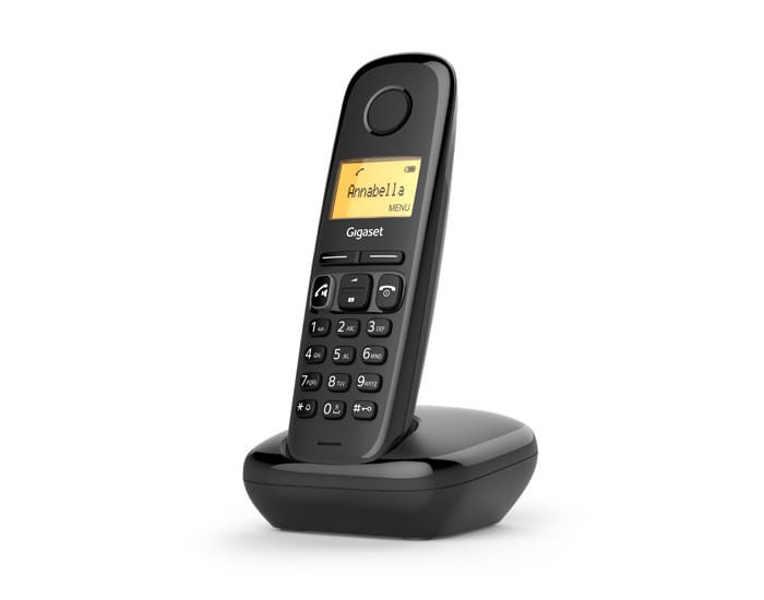 Gigaset-A270A-Telefono-analogico-DECT-Identificatore-di-chiamata-Nero