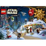 LEGO Star Wars 75366 Calendario dell'Avvento 2023, 24 Regali di Natale con 9 Personaggi, 10 Veicoli Giocattolo e 5 Mini