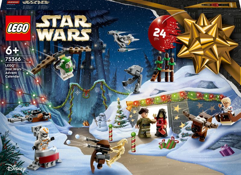 LEGO-Star-Wars-75366-Calendario-dell-Avvento-2023-24-Regali-di-Natale-con-9-Personaggi-10-Veicoli-Giocattolo-e-5-Mini-Modelli