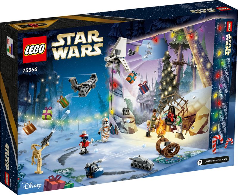 LEGO-Star-Wars-75366-Calendario-dell-Avvento-2023-24-Regali-di-Natale-con-9-Personaggi-10-Veicoli-Giocattolo-e-5-Mini-Modelli