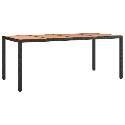 Set-da-Pranzo-da-Giardino-9-pz-con-Cuscini-Nero-in-Polyrattan
