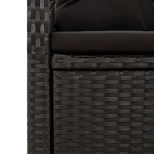 Set-da-Pranzo-da-Giardino-9-pz-con-Cuscini-Nero-in-Polyrattan