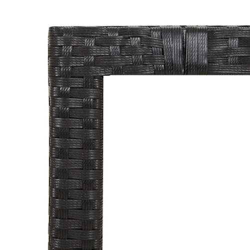 Set-da-Pranzo-da-Giardino-9-pz-con-Cuscini-Nero-in-Polyrattan