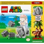 LEGO Super Mario 71420 Pack di Espansione Rambi il Rinoceronte, Figura Animale Giocattolo da Abbinare a uno Starter Pack