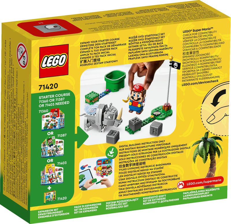 LEGO-Super-Mario-71420-Pack-di-Espansione-Rambi-il-Rinoceronte-Figura-Animale-Giocattolo-da-Abbinare-a-uno-Starter-Pack