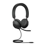 CUFFIA-PROFESSIONALE-JABRA-EVOLVE2-40-MS-DUO-USB-CANCELLAZIONE-DI-RUMORE-USB-C-TASTO--MUTE-BUSYLIGHT-CERTIFICATA-MI