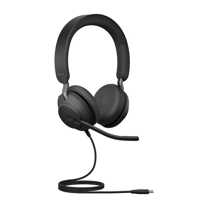 CUFFIA-PROFESSIONALE-JABRA-EVOLVE2-40-MS-DUO-USB-CANCELLAZIONE-DI-RUMORE-USB-C-TASTO--MUTE-BUSYLIGHT-CERTIFICATA-MI