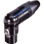 Neutrik XLR-Steckverbinder Buchse, gewinkelt Polzahl: 6 Schwarz NC6FRX-B 1 St. (NC6FRX-B)