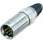 NEUTRIK XLR-Steckverbinder Stecker, gerade Polzahl: 5 Silber NC5MXHD 1 St. (NC5MXHD)