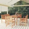 vidaXL-Set-da-Pranzo-per-Giardino-5-pz-in-Legno-Massello-di-Teak