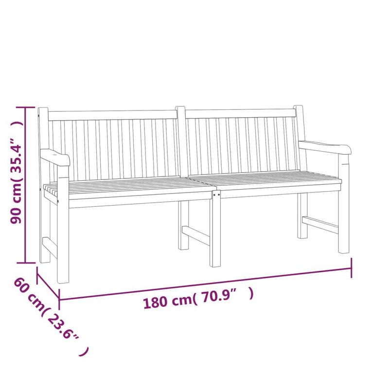 vidaXL-Set-da-Pranzo-per-Giardino-5-pz-in-Legno-Massello-di-Teak