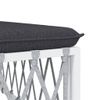 vidaXL-Set-Salotto-da-Giardino-7-pz-con-Cuscini-in-Acciaio-Bianco