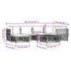 vidaXL-Set-Salotto-da-Giardino-7-pz-con-Cuscini-in-Acciaio-Bianco