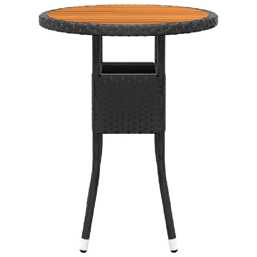 vidaXL-Set-da-Pranzo-per-Giardino-3-pz-in-Polyrattan-Nero