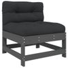 vidaXL-Set-Divani-da-Giardino-8pz-con-Cuscini-in-Legno-Massello-Grigio