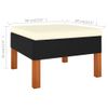 vidaXL-Set-Divani-da-Giardino-9pz-Polyrattan-Legno-di-Eucalipto-Nero