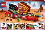 LEGO-NINJAGO-71797-Il-Vascello-del-Destino---Corsa-Contro-il-Tempo-Set-con-Nave-Giocattolo-2-Figure-di-Drago-e-6-Minifigure