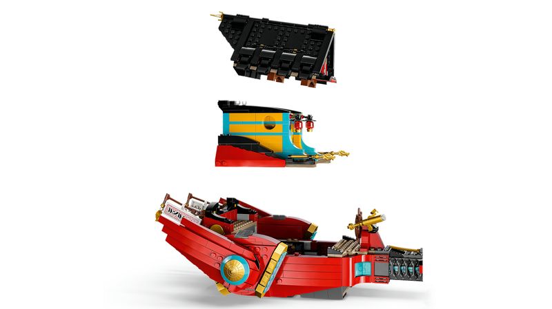 LEGO-NINJAGO-71797-Il-Vascello-del-Destino---Corsa-Contro-il-Tempo-Set-con-Nave-Giocattolo-2-Figure-di-Drago-e-6-Minifigure