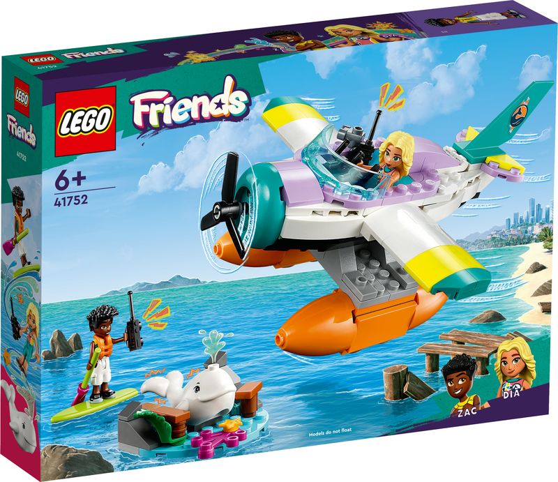 LEGO-Friends-41752-Idrovolante-di-Salvataggio-Aereo-Giocattolo-Soccorso-Animali-con-Balena-e-Mini-Bamboline-per-Bambini-6-