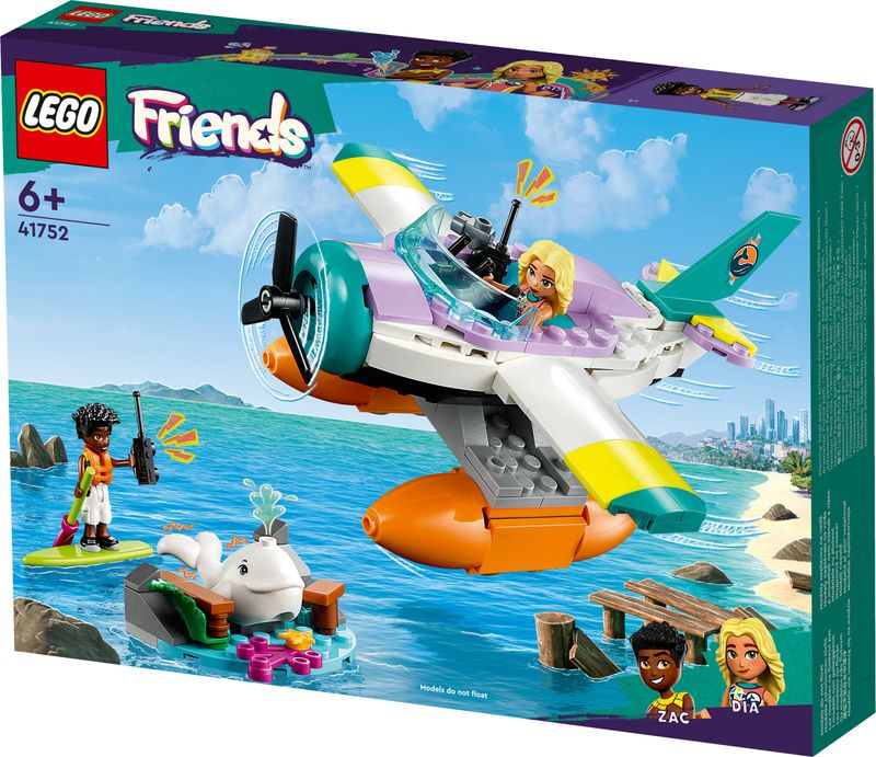 LEGO-Friends-41752-Idrovolante-di-Salvataggio-Aereo-Giocattolo-Soccorso-Animali-con-Balena-e-Mini-Bamboline-per-Bambini-6-