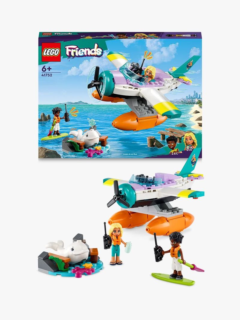 LEGO-Friends-41752-Idrovolante-di-Salvataggio-Aereo-Giocattolo-Soccorso-Animali-con-Balena-e-Mini-Bamboline-per-Bambini-6-