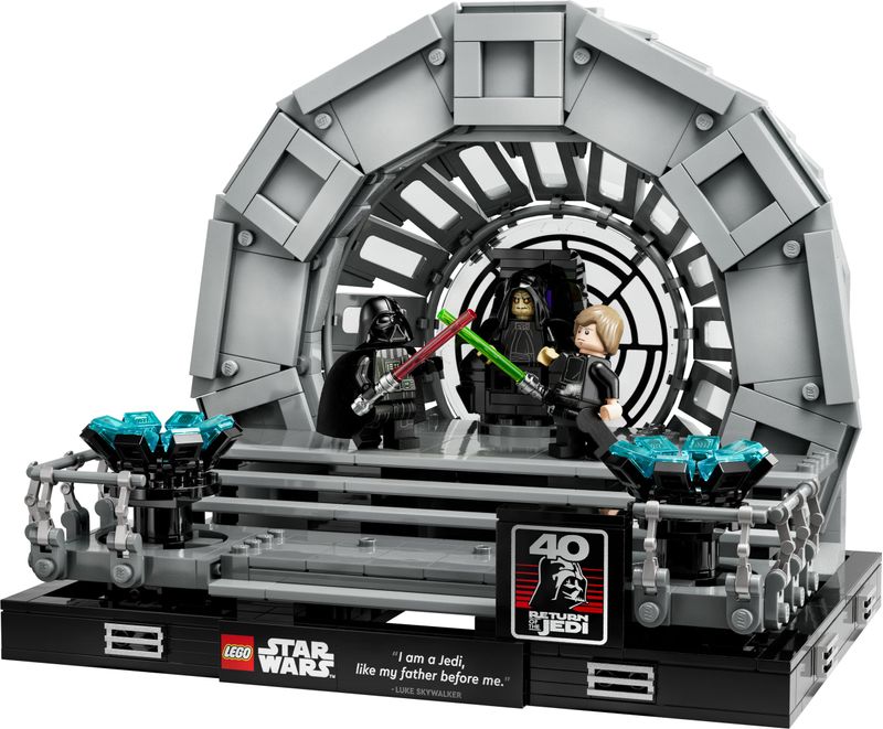 LEGO-Star-Wars-75352-Diorama-Sala-del-Trono-dell’Imperatore-Set-Duello-con-Spade-Laser-40°-Anniversario-del-Ritorno-dello-Jedi