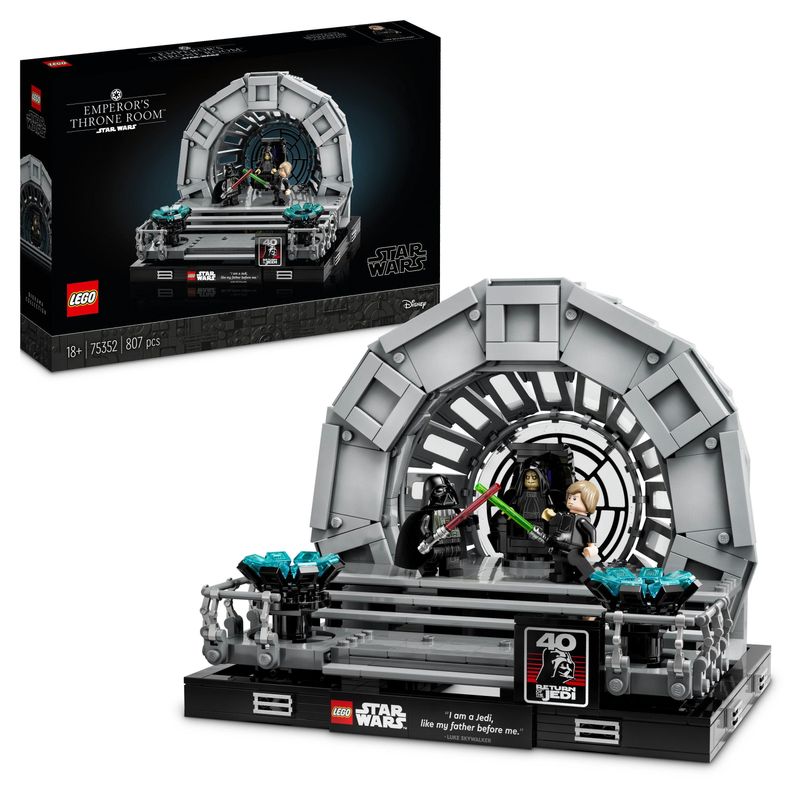 LEGO-Star-Wars-75352-Diorama-Sala-del-Trono-dell’Imperatore-Set-Duello-con-Spade-Laser-40°-Anniversario-del-Ritorno-dello-Jedi