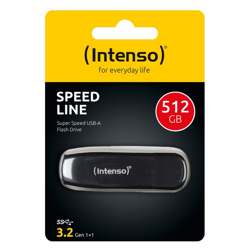 Intenso-Speed-Line-Chiavetta-USB-3.2-Gen-1x1-da-512Gb-Nero