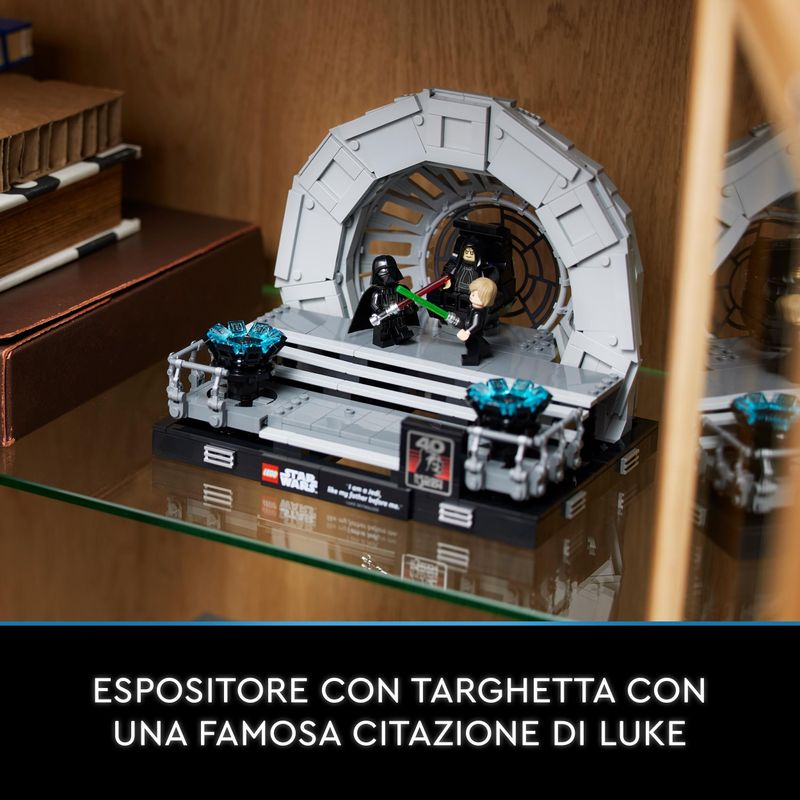 LEGO-Star-Wars-75352-Diorama-Sala-del-Trono-dell’Imperatore-Set-Duello-con-Spade-Laser-40°-Anniversario-del-Ritorno-dello-Jedi