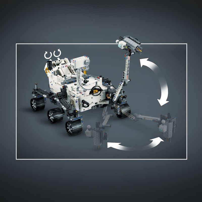 LEGO-Technic-42158-NASA-Mars-Rover-Perseverance-Set-Spaziale-con-Esperienza-App-AR-Idea-Regalo-Gioco-Scientifico-Bambini-10-