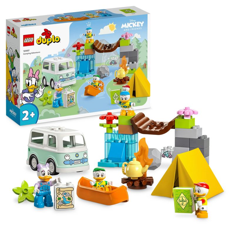 LEGO-DUPLO-Disney-Topolino-e-i-Suoi-Amici-10997-Avventura-in-Campeggio-con-Camper-Giocattolo-e-Paperina-Giochi-per-Bambini-2-