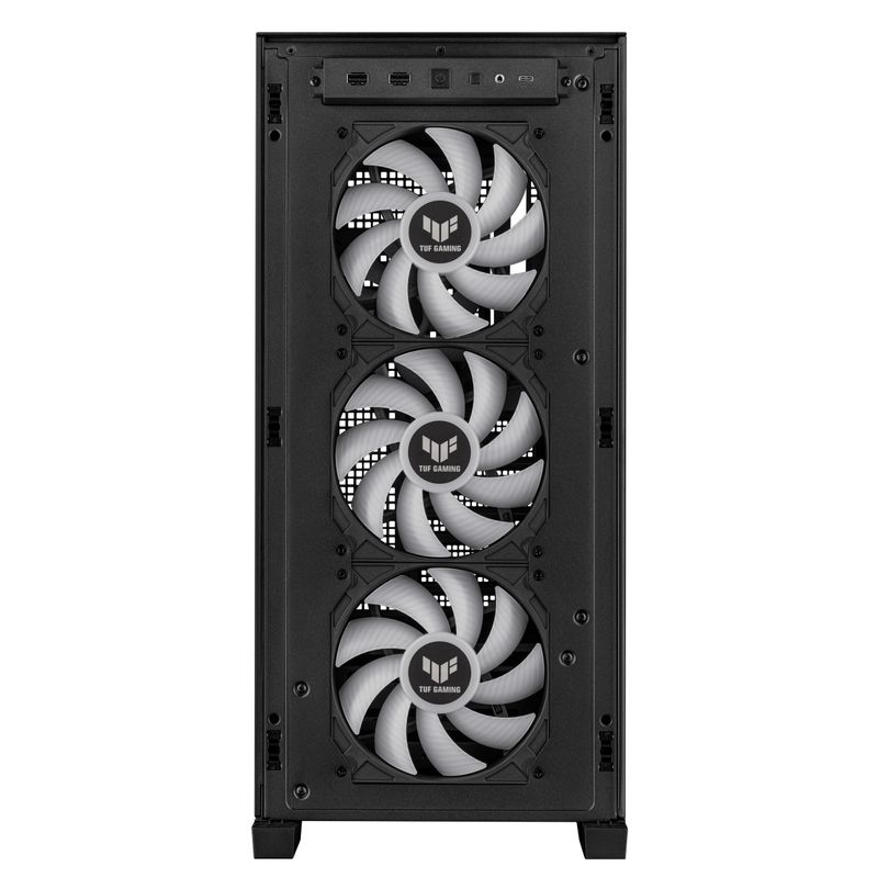 ASUS-TUF-GAMING-GT302-TG-ARGB-Black-Case-Gaming-E-ATX-Mid-Tower-Pannelli-Laterali-intercambiabili-Mesh-Vetro-Temperato-4-ventole-ARGB-preinstallate-da-140-x-28-mm-Nero