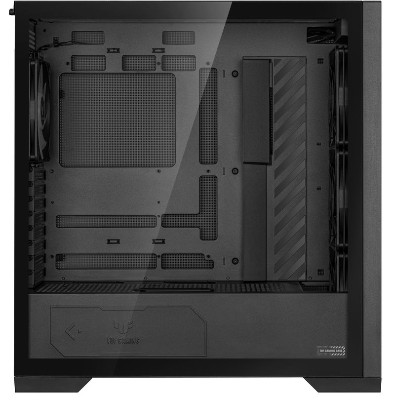 ASUS-TUF-GAMING-GT302-TG-ARGB-Black-Case-Gaming-E-ATX-Mid-Tower-Pannelli-Laterali-intercambiabili-Mesh-Vetro-Temperato-4-ventole-ARGB-preinstallate-da-140-x-28-mm-Nero