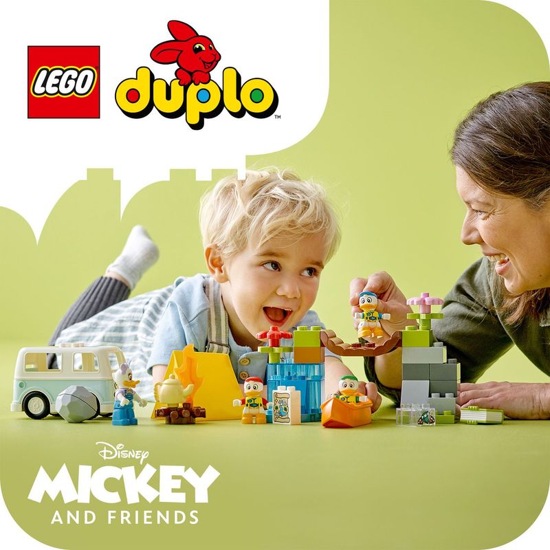 LEGO-DUPLO-Disney-Topolino-e-i-Suoi-Amici-10997-Avventura-in-Campeggio-con-Camper-Giocattolo-e-Paperina-Giochi-per-Bambini-2-