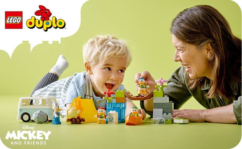 LEGO-DUPLO-Disney-Topolino-e-i-Suoi-Amici-10997-Avventura-in-Campeggio-con-Camper-Giocattolo-e-Paperina-Giochi-per-Bambini-2-