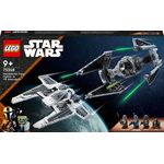 LEGO Star Wars 75348 Fang Fighter Mandaloriano vs TIE Interceptor, Modellini da Costruire con 3 Minifigure