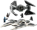 LEGO-Star-Wars-75348-Fang-Fighter-Mandaloriano-vs-TIE-Interceptor-Modellini-da-Costruire-con-3-Minifigure-Droide-e-Darksaber