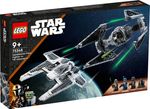 LEGO-Star-Wars-75348-Fang-Fighter-Mandaloriano-vs-TIE-Interceptor-Modellini-da-Costruire-con-3-Minifigure-Droide-e-Darksaber