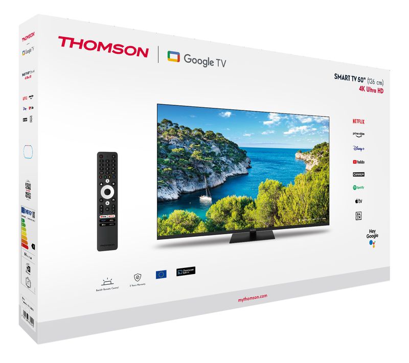 Thomson-55UG5C14-Tv-Led-Ultra-Hd-55---Smart-Google-Central-Stand-Girevole-Plus-Cert-TivuSat