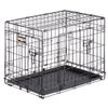 Ferplast-Gabbia-per-cani-pieghevole-DOG-INN-60-Recinto-per-cuccioli-Trasportino-in-metallo-Separatore-incluso-Porta-doppia-con-chiusura-di-sicurezza-641-x-447-x-h-492-cm-Nero