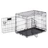Ferplast-Gabbia-per-cani-pieghevole-DOG-INN-60-Recinto-per-cuccioli-Trasportino-in-metallo-Separatore-incluso-Porta-doppia-con-chiusura-di-sicurezza-641-x-447-x-h-492-cm-Nero