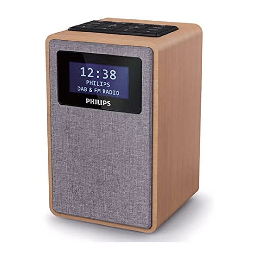 Philips-TAR5005-10-Radio-Orologio-Digitale-in-Legno-Grigio