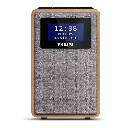 Philips-TAR5005-10-Radio-Orologio-Digitale-in-Legno-Grigio